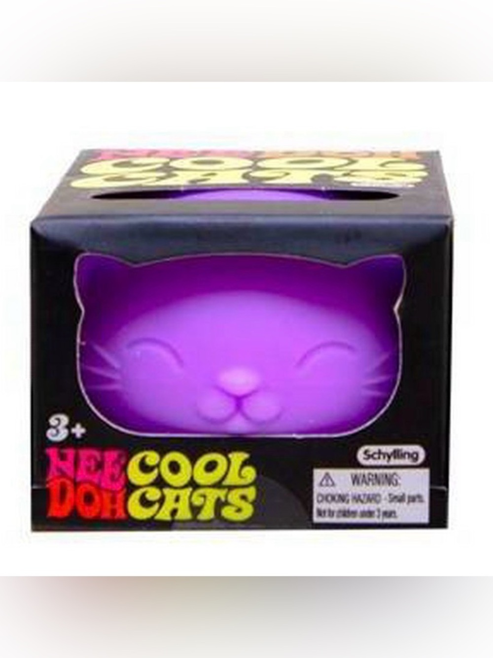 NIB. NeeDoh Cool Cats Purple Squishy Toy